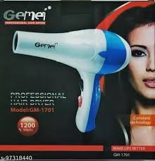 Gemei 1701 Professional Hair Dryer: Excellence in 1200W Styling