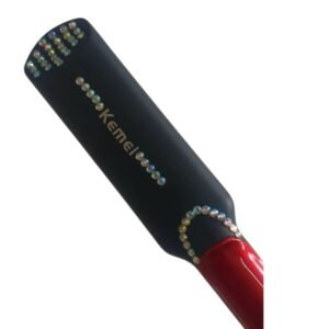 KEMEI Limited Edition Professional Hair Straightener, Black and Red, Multi-Temperature Settings KM-531