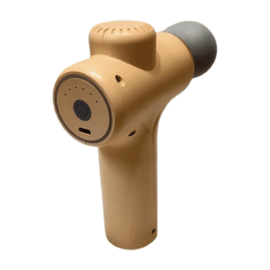 MAXTOP PROFESSIONAL MASSAGE POCKET FASCIA GUN, BRUSHLESS MOTOR, QUIET REDUCTION, SIX GEAR ADJUSTMENT, SMALL AND PORTABLE, 4 SPECIALTY MASSAGE HEADS. [YELLOW] T08