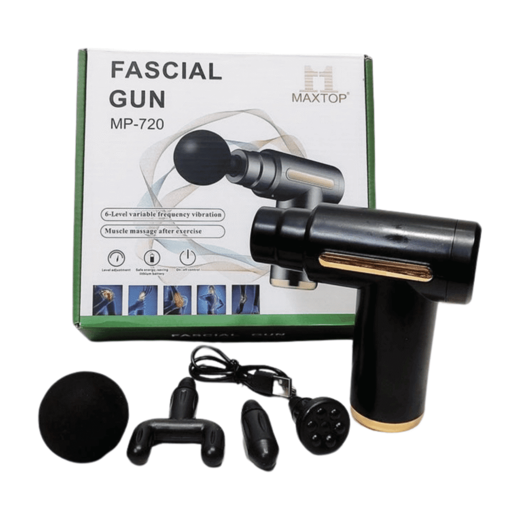 MAXTOP FACIAL GUN COMPACT POWER BODY MASSAGER MP-720 BLACK