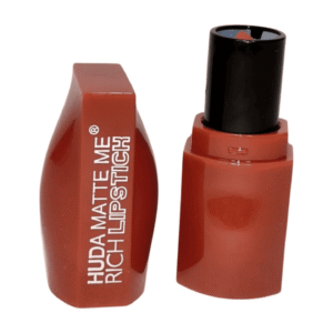 Huda Matte me Rich Lipstick, 24 Hours Long Lasting, Waterproof, Nude Colour